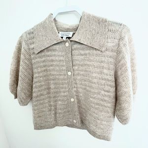& Other stories cropped knit cardigan